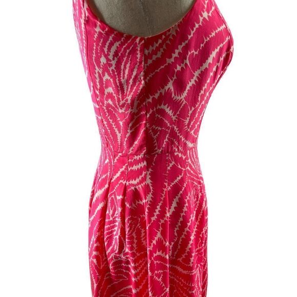 Lilly Pulitzer Show Your Stripes Zebra Print Posey Silk Dress Splash Pink Size 2 - Picture 6 of 13